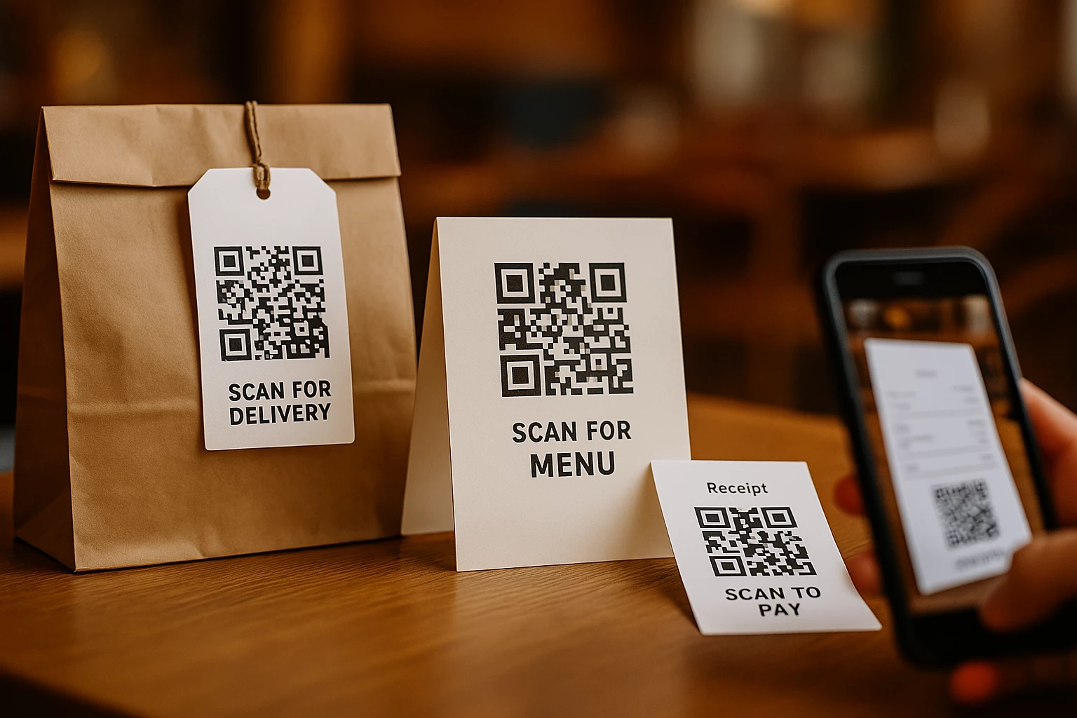 QR-Codes für Lieferdienste, Restaurants und Cafés: Komfort, Automatisierung, Analytik
