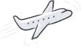 icon air plane light